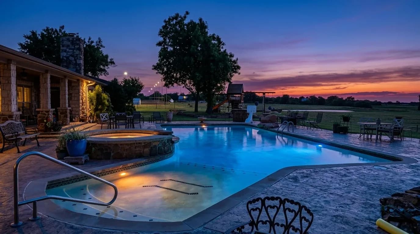Pool leak detection in Anadarko, OK